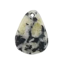 0464195750 Freeform Topaz (yellow) (Pyknit) front-drilled, 3.2 - 4.0cm | Marco Schreier