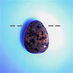 0464393002 Tumbled Stone Yooperlith drilled | wholesaler gems, healing stones &amp; jewelry