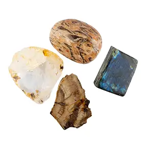 One side polished pieces Madagascar Start-Set 2 (20 pcs./ PU) | Marco Schreier