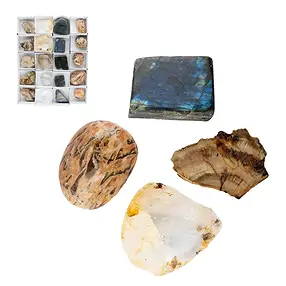 One side polished pieces Madagascar Start-Set 2 (20 pcs./ PU) | Marco Schreier
