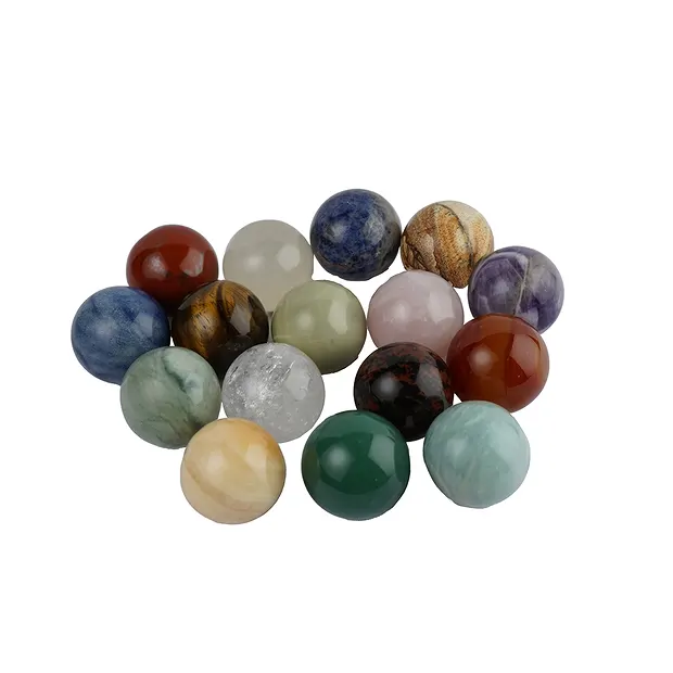 50 boules mélangées, 3,0cm | Pierres précieuses, pierres thérapeutiques & bijoux