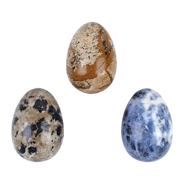 Geschenkset 2 Edelstein-Eier (6 St. in Box) | Edelsteine, Heilsteine & Schmuck