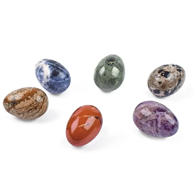 Set de regalo 2 huevos de piedras preciosas (6 piezas en caja) | Marco Schreier