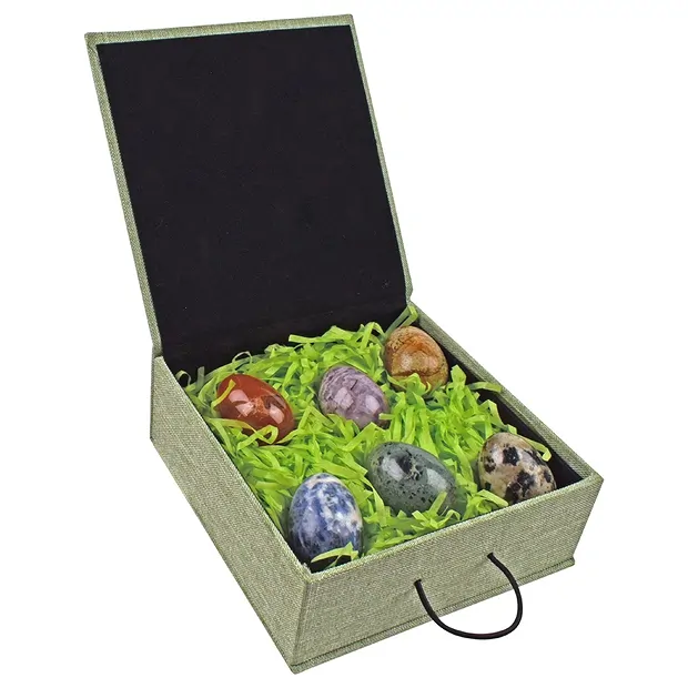 Geschenkset 2 Edelstein-Eier (6 St. in Box) | Edelsteine, Heilsteine & Schmuck