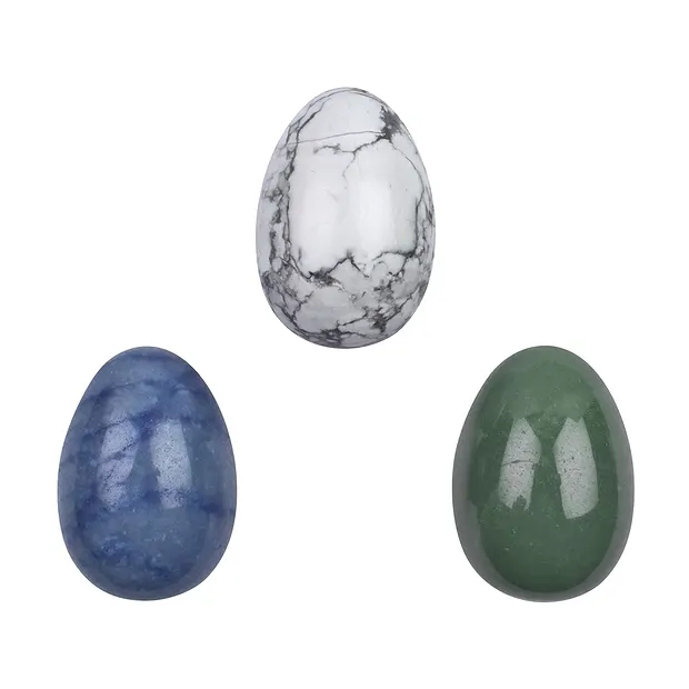Gift set gemstone eggs (6 pieces in box) | wholesaler gems & healing stones