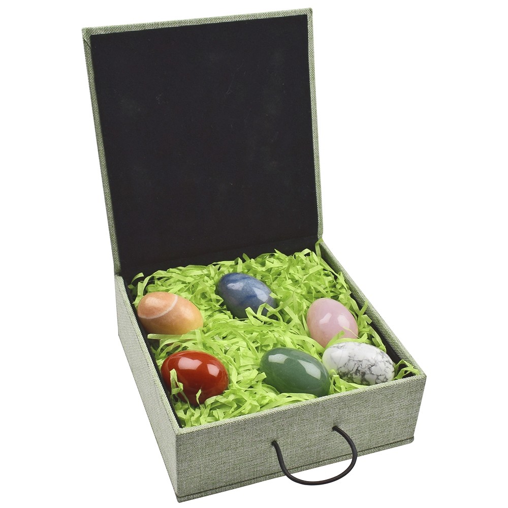 Geschenkset Edelstein-Eier (6 St. in Box) | GH Edelsteine, Heilsteine & Schmuck