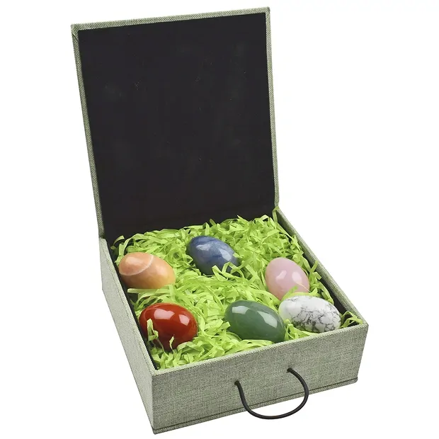 Geschenkset Edelstein-Eier Set 1 (6 St. in Box) | Marco Schreier