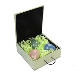0500002031 Gemstone eggs gift set (aventurine, blue quartz, Rose Quartz) | Marco Schreier