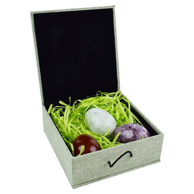Geschenkset Edelstein-Eier Set 4 | Großhändler Edelsteine, Heilsteine & Schmuck