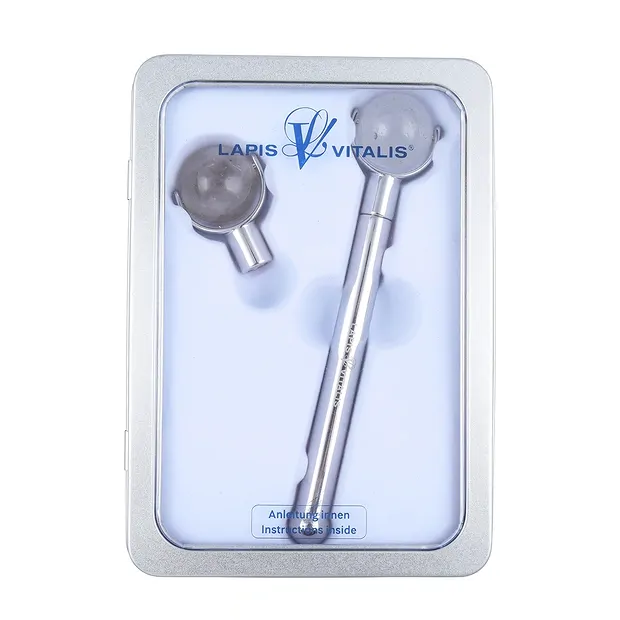 Chi-Massageroller-Set Bergkristall/Rauchquarz | Edelsteine, Heilsteine & Schmuck