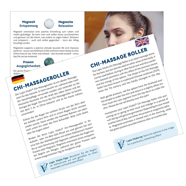 Set de Rouleaux de massage Chi Magnésite / Prasem | Marco Schreier