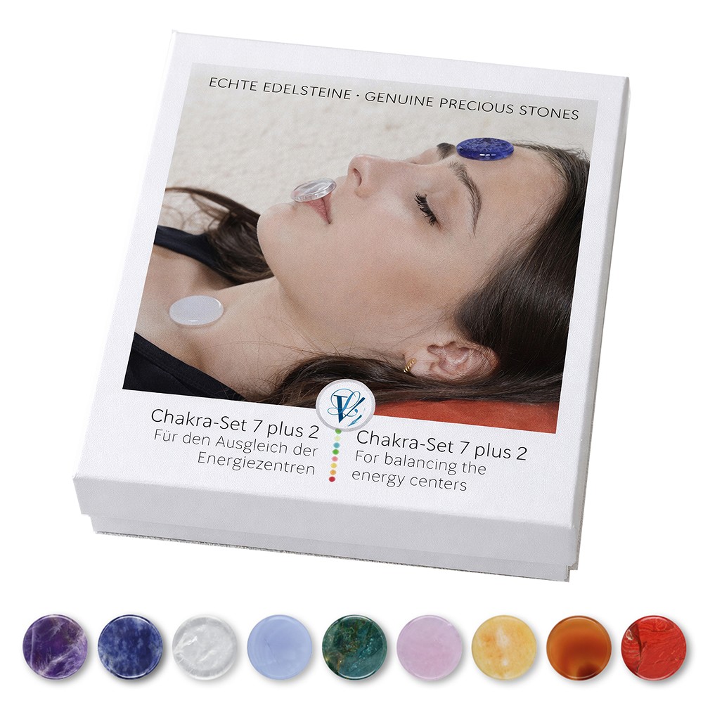 Chakra-Set 7 + 2 | Schreier Mineralienhandlung Edelsteine, Heilsteine & Schmuck