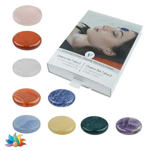 Conjunto de chakras 7 + 2 | piedras preciosas, piedras curativas y joyería