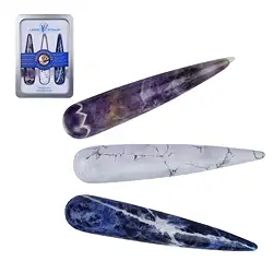 0500012172 Relax" massage stylus set | Schreier - wholesaler gems, healing stones & jewelry
