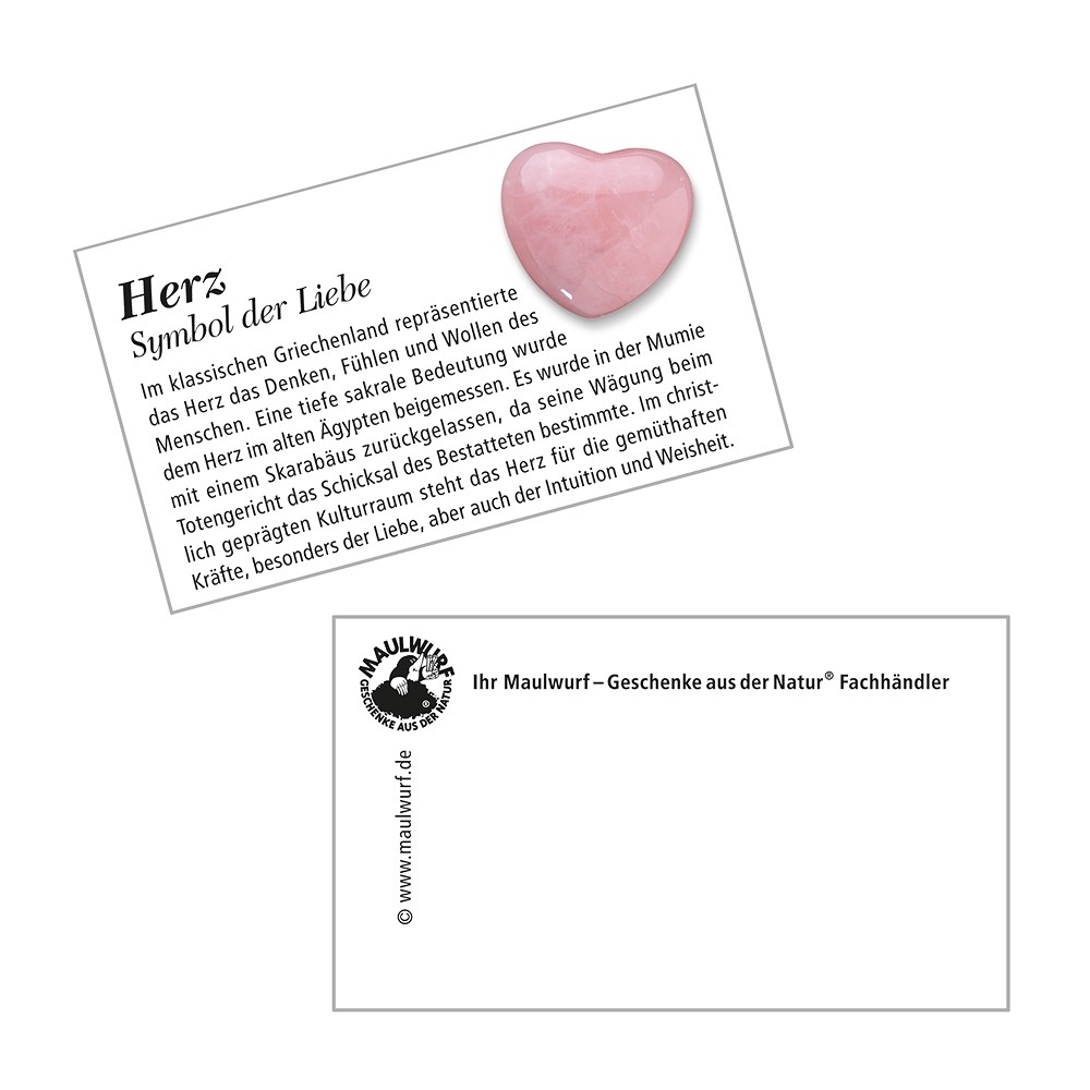 Herz bauchig, gemischte Steinsorten, 4,5cm (50 St./VE) | Marco Schreier