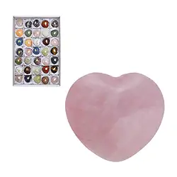 0500020456 Hearts colorful, 4,5 x 4,0cm (35 pcs./ PU) | wholesaler gems & healing stones