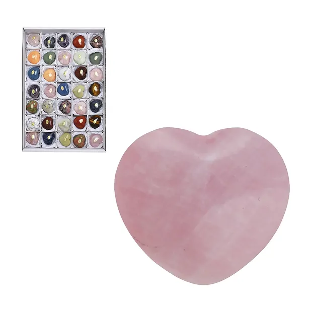Herzen bunt, 4,5 x 4,0cm (35 St./VE) | Schreier Edelsteine, Heilsteine & Schmuck