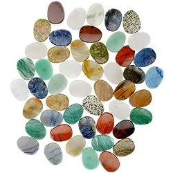 0500030001 50 Thumb Stones (mix package) | minerals trade - gems, healing stones & jewelry
