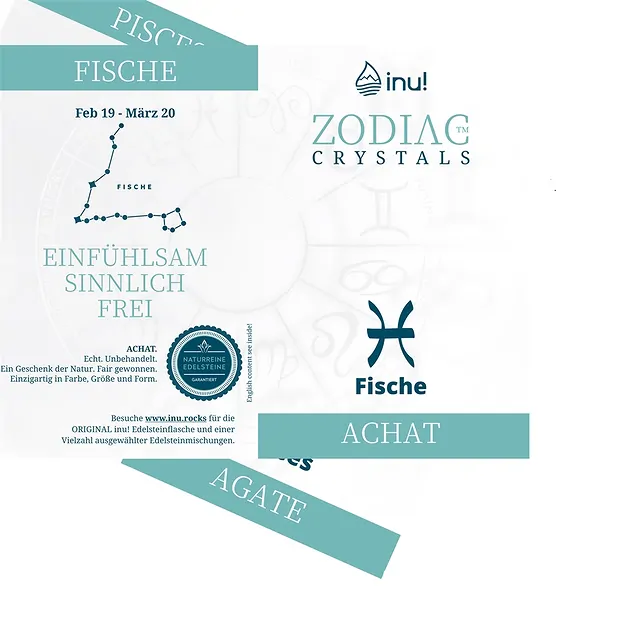 inu! Cristallo zodiacale Pesci/Agata | grossista gemme e pietre curative