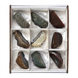 0500106009 Pièces polies d'un côté Agate, 09cm (9 pcs/UC) | Marco Schreier