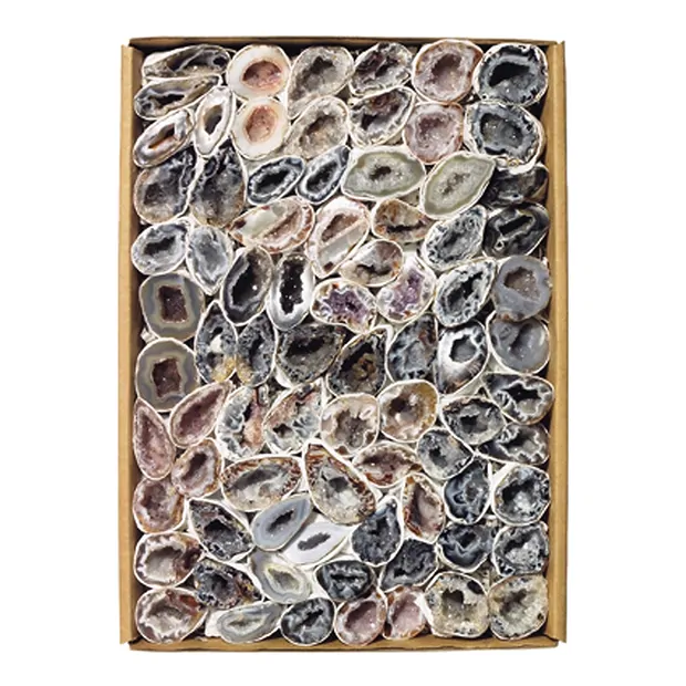 Paires de géodes Agate (mini), 03 - 04cm (1,6 - 2,5kg/UC) | Marco Schreier