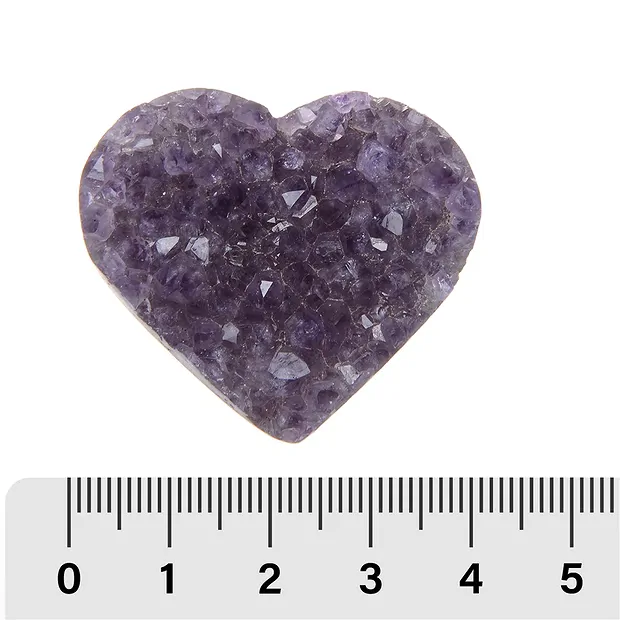 Herz Amethyst Druzy A, 4,0cm (4 St./VE) | GH Edelsteine, Heilsteine & Schmuck