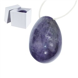 0501202028 Yoni Egg Amethyst, 5.0cm (large) | wholesaler gems, healing stones & jewelry