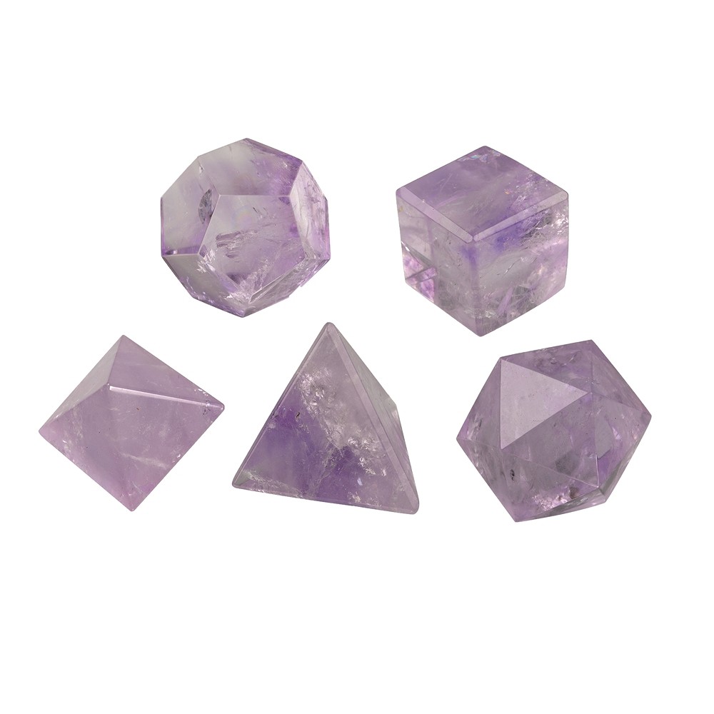 Platonic Solids Amethyst, 3cm (large) | wholesale gems, healing stones & jewelry