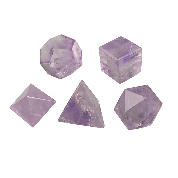 Platonic Solids Amethyst, 3cm (large) | wholesale gems, healing stones & jewelry