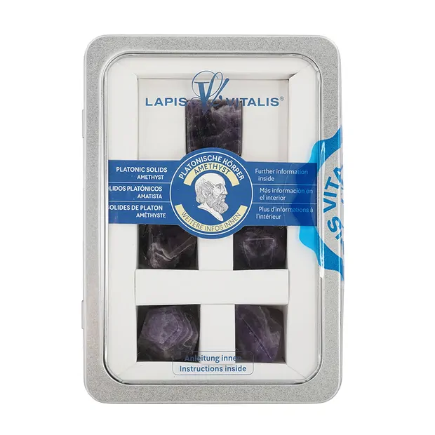 Corpo platonico di ametista, 3 cm (grande) | grossista gemme e pietre curative