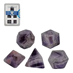 0501209141 Platonic Solids Amethyst, 3cm (large) | wholesale gems, healing stones & jewelry