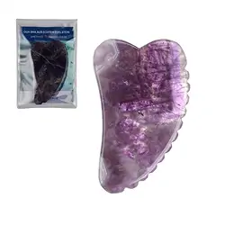 0501212114 Gua Sha Amatista con dientes | piedras preciosas, piedras curativas y joyería