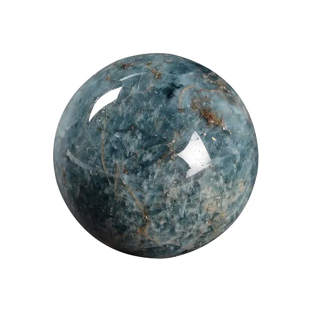 Massage ball apatite (stab.) in gift box, 04cm | gems, healing stones & jewelry