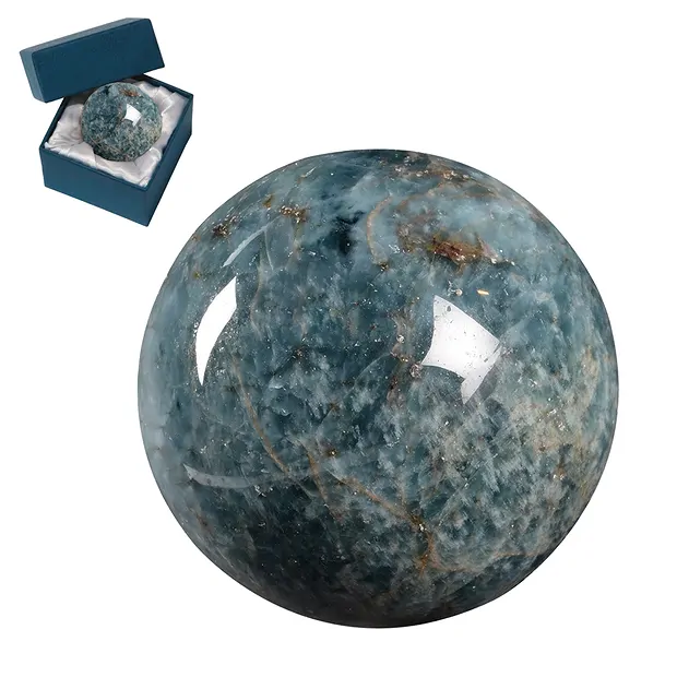 Palla da massaggio in apatite (stab.) in confezione regalo, 04cm | Marco Schreier