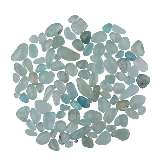 Trommelsteine Aquamarin, 0,9 - 2,1cm (100g/VE) | Marco Schreier