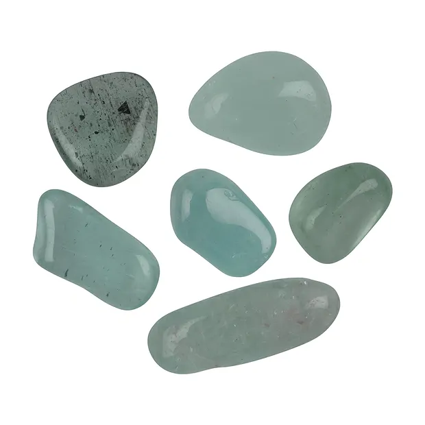 Trommelsteine Aquamarin, 0,9 - 2,1cm (100g/VE) | Marco Schreier