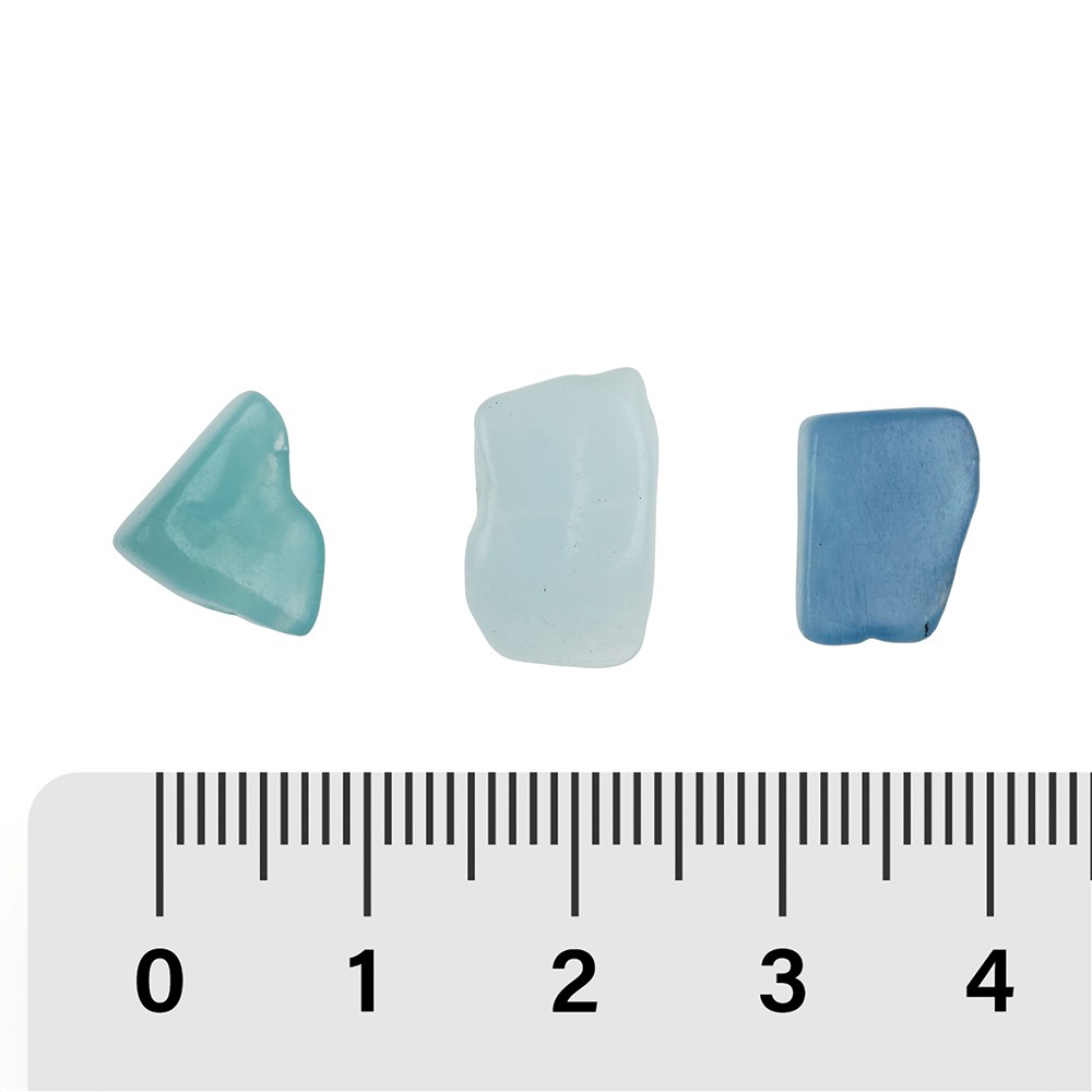 Trommelsteine Aquamarin extra, 1,0 - 2,5cm (100g/VE) | Marco Schreier