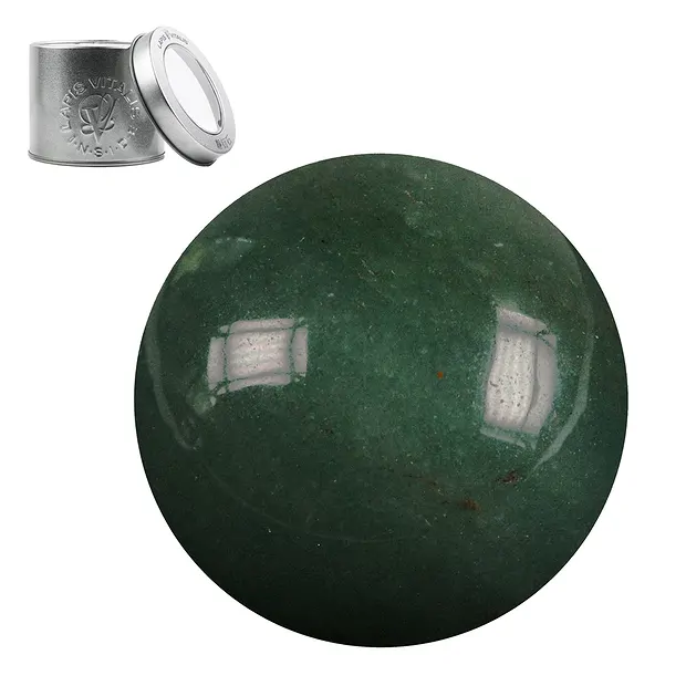 Boule de massage Aventurine, 4,0cm, en boîte cadeau | Marco Schreier