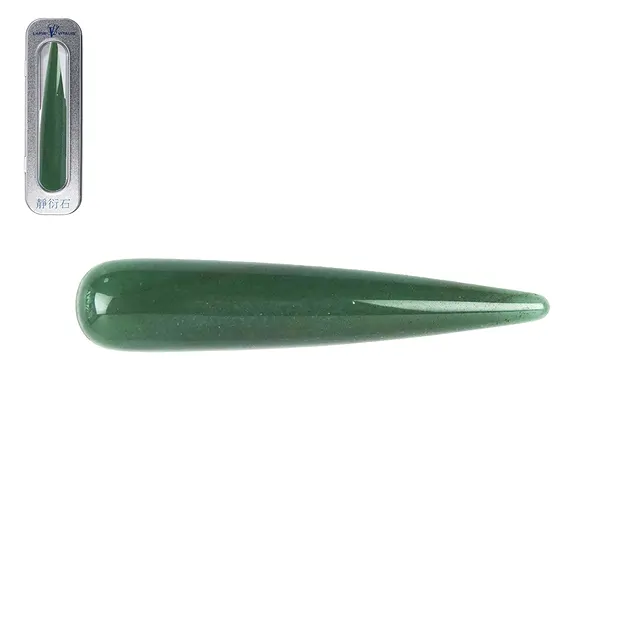 Bâton de massage quartz aventurine épais, en boîte cadeau | Marco Schreier