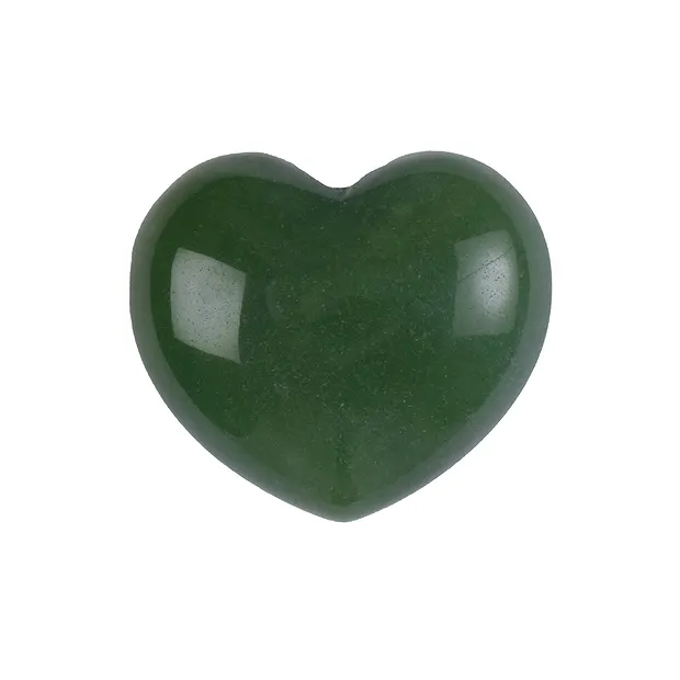 Puffy heart, aventurine, 4.5 cm | wholesaler gems, healing stones & jewelry