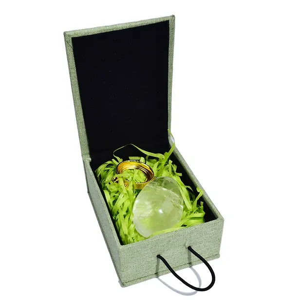 Rock Crystal egg, 5.0cm, with gift box and stand | Marco Schreier