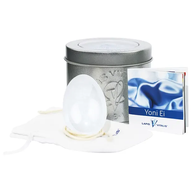 Cristal de roca Huevo de Yoni, 4,0cm (mediano) | Marco Schreier