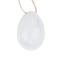 0503502028 Yoni Egg Rock Crystal, 5.0cm (large) | wholesaler gems, healing stones & jewelry