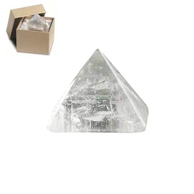 Rock Crystal pyramid in gift box, 03cm | Schreier gems, healing stones & jewelry