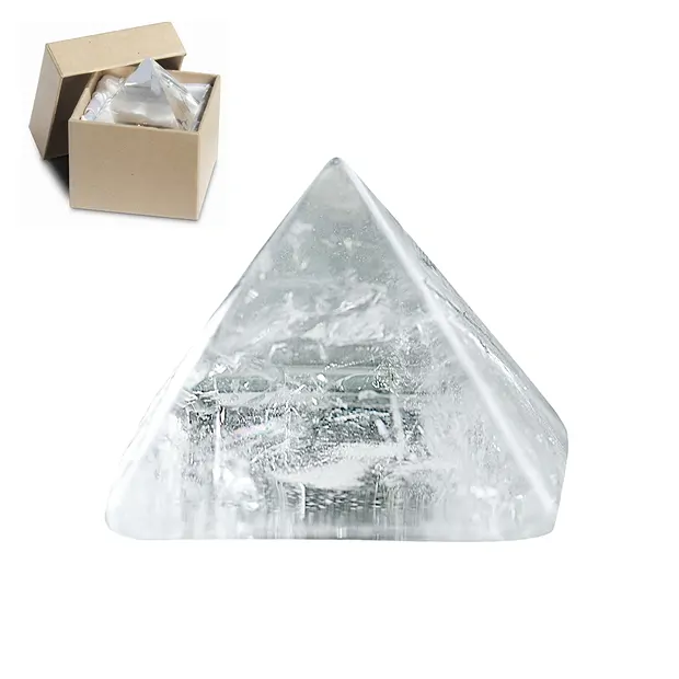 Pirámide de Cristal de roca en caja de regalo, 04cm | Marco Schreier