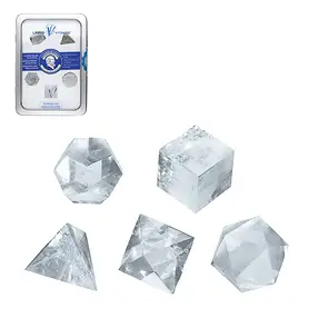 Platonic Solids Rock Crystal, 3cm (large) | wholesaler gems & healing stones