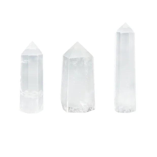 Point Rock Crystal polished, 5,5 - 6,5cm | wholesaler gems & healing stones