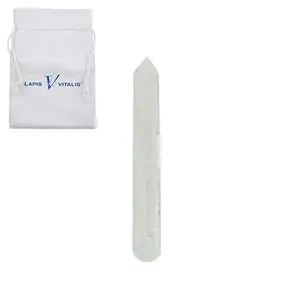Rock Crystal Wand, in bag | Schreier - wholesaler gems, healing stones & jewelry
