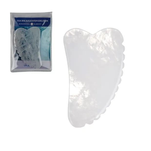Cristallo di rocca Gua Sha con denti | grossista gemme e pietre curative