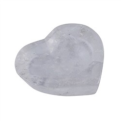 0503514005 Cuenco corazón de Cristal de roca, 10cm | Marco Schreier